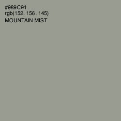 #989C91 - Mountain Mist Color Image